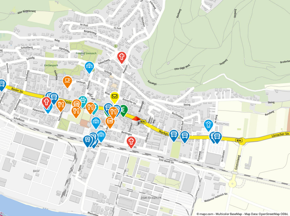 Geolyzer Kartenausschnitt