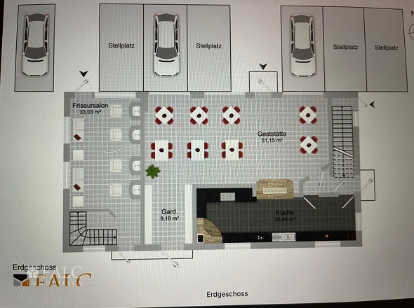 Grundriss Verkaufsfläche