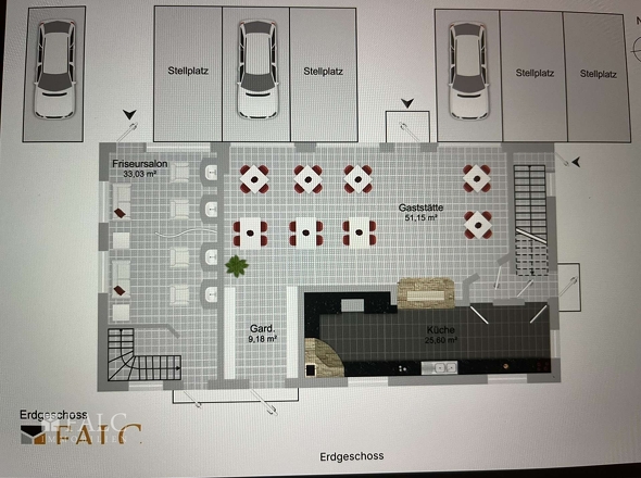 Grundriss Verkaufsfläche