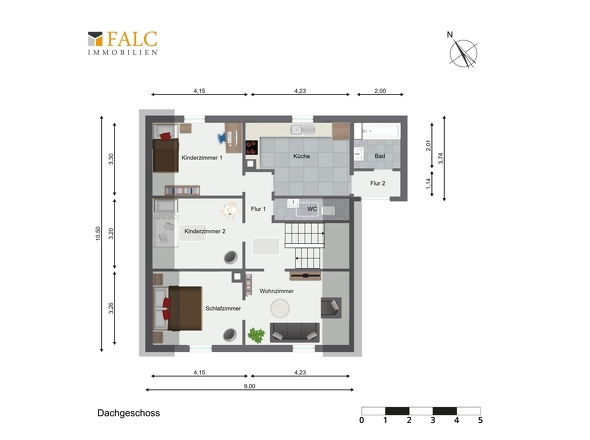Dachgeschoss als eigene Einheit