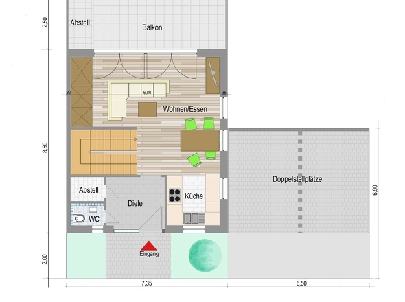 BV Altensteig Grundriss EG bunt beschr