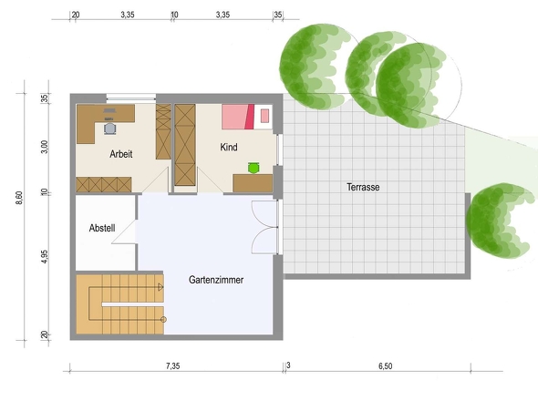 BV Altensteig Grundriss GartenG bunt beschr
