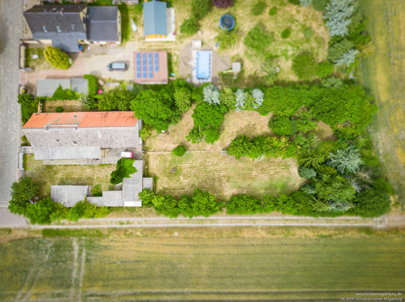 Grundstück von Oben 