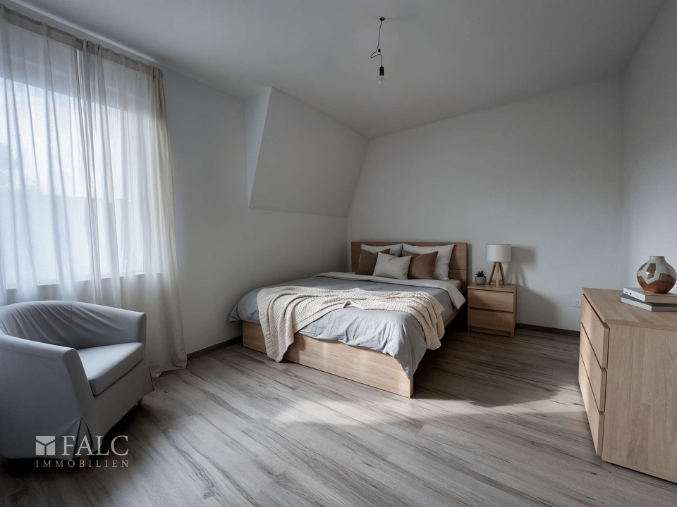 Schlafzimmer - (digitales Homestaging)