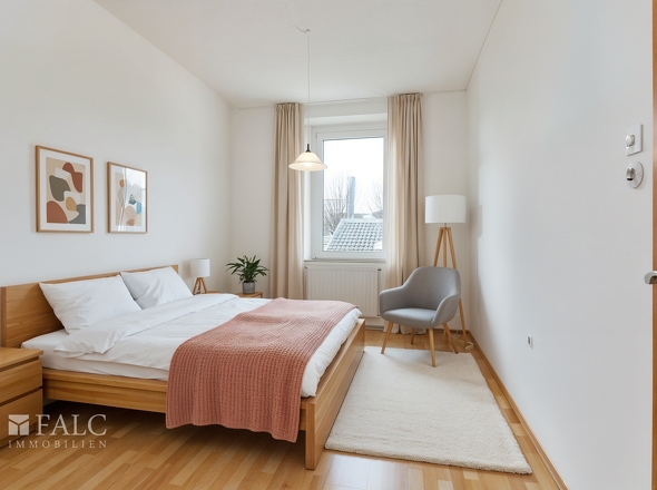 Schlafzimmer 1 - 1. OG - Möblierungsbeispiel