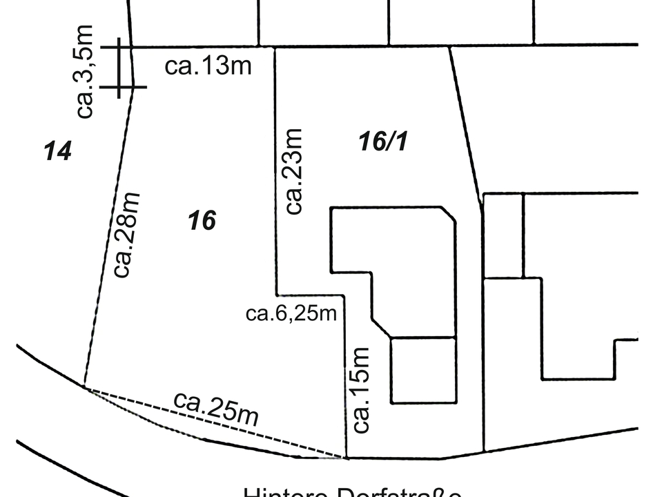 Eigenskizze Grundstück