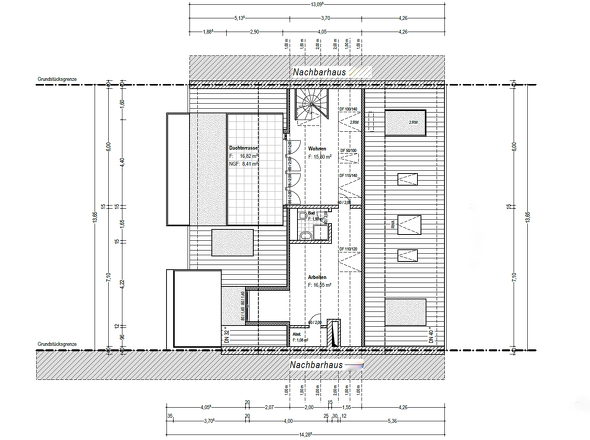 Grundriss DG+1 (Wohnung rechts)