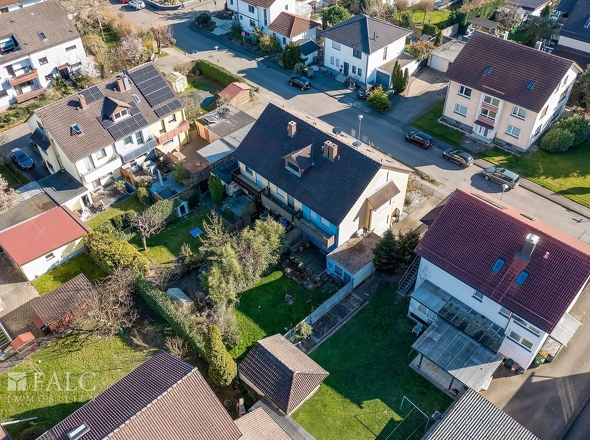 Luftbild Gartenseite