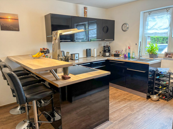 offene Küche im Erdgeschoss