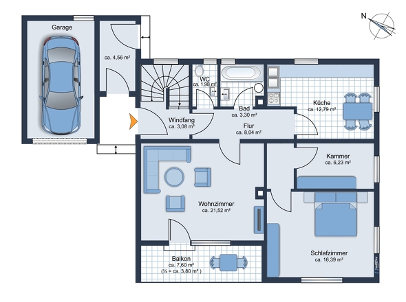 Bestand Grundriss EG