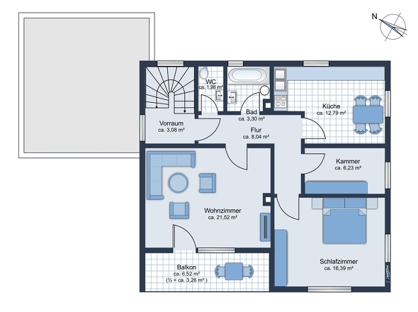 Bestand Grundriss OG