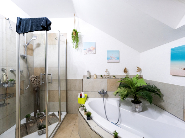 Tageslichtbadezimmer