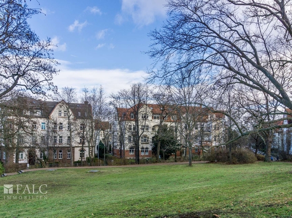 Hausansicht vom Stadtgarten 