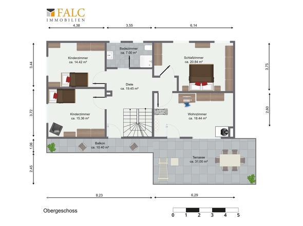 Grundriss Obergeschoss