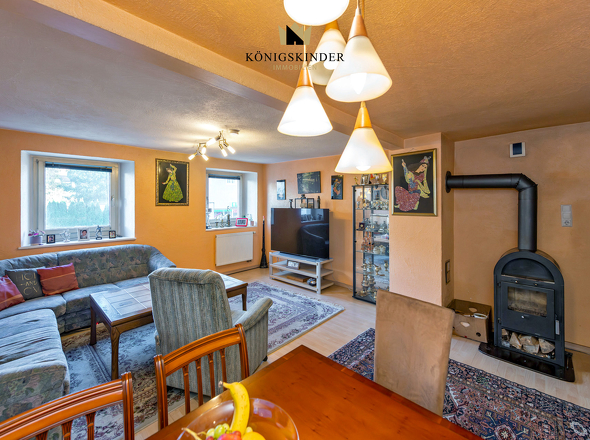 Sie haben die Wahl - in den Fernseher - oder ins Feuer gucken...