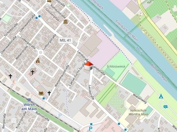 Lageplan Wörth am Main