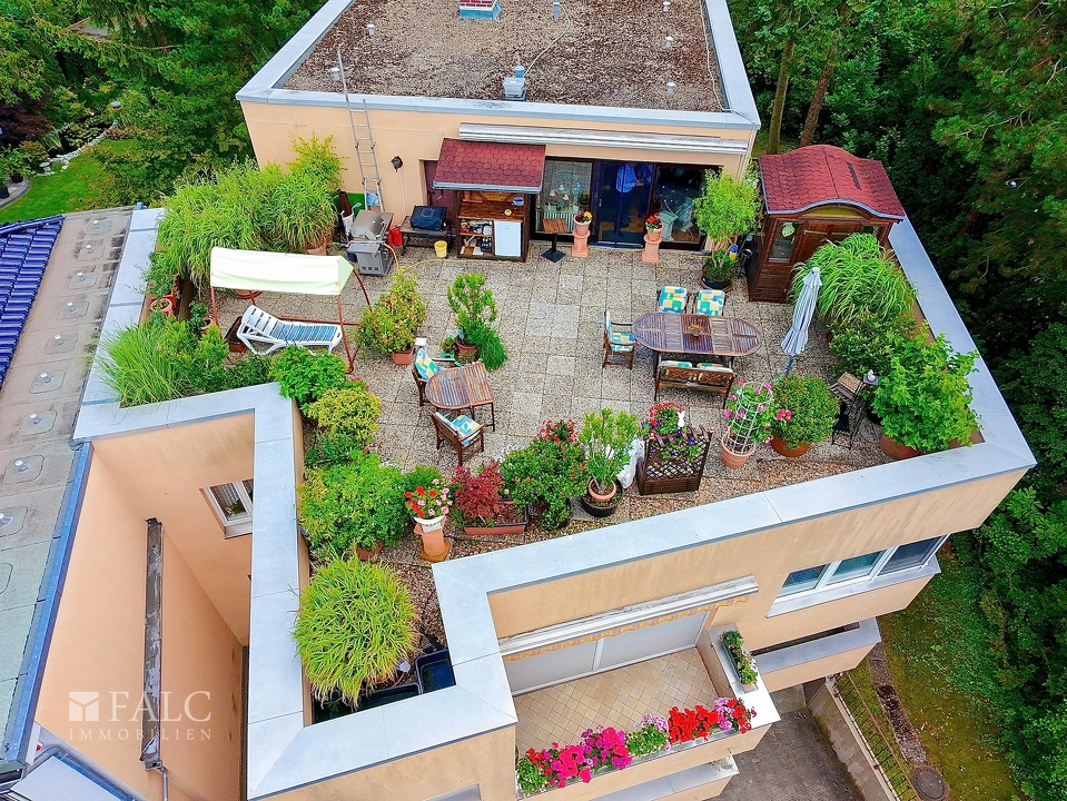 Luftbild Dachterrasse