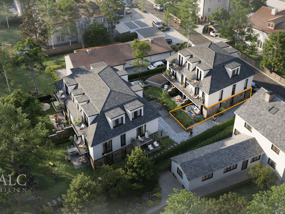 Außenansicht mit Markierung