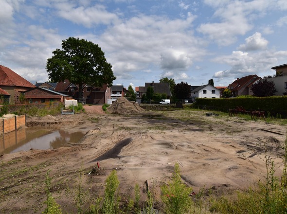 Bauplatz für das neu zu errichtende Projekt
