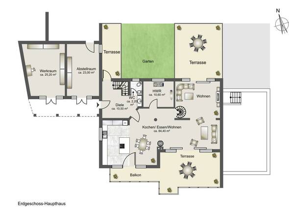 Haupthaus - Erdgeschoss