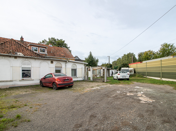 Blick vom Grundstück