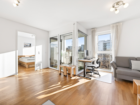 Wohnzimmer mit Loggia