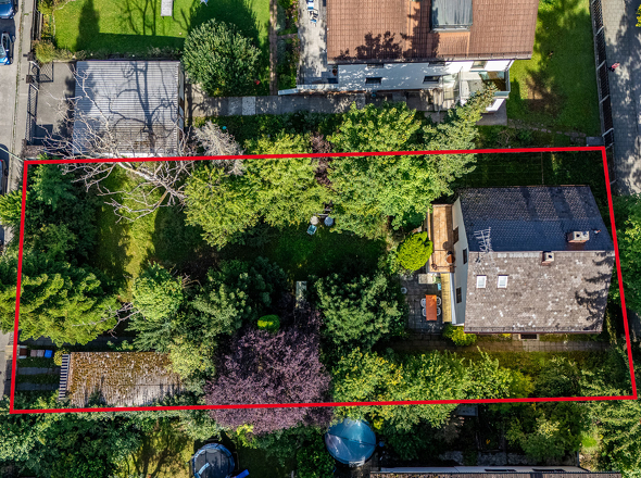 Markierung Grundstück