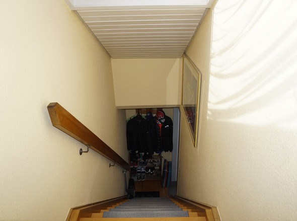 Treppe zum Dachgeschoss
