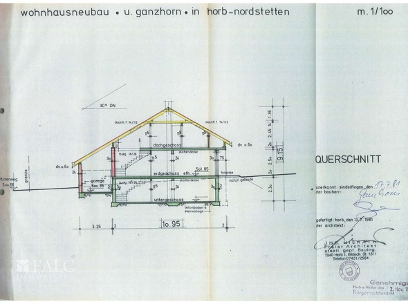 Querschnitt Baugesuich Pfuser Weg 2 