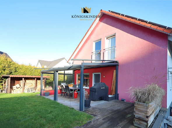 Die Terrasse auf der Sonnenseite