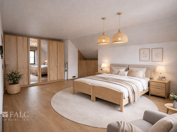 1.OG Schlafzimmer - (KI generiert)