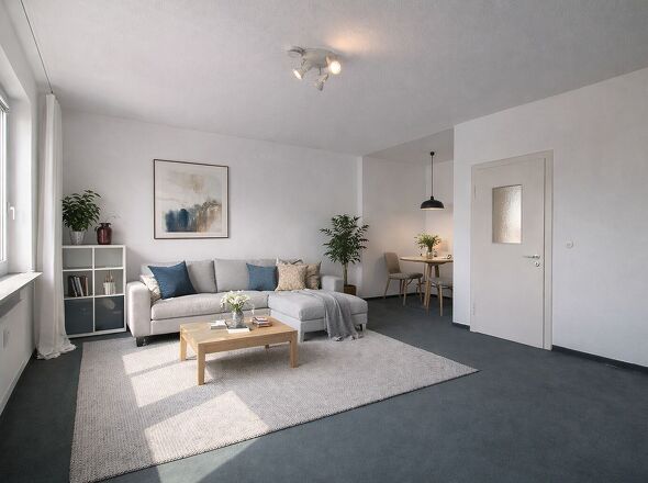 Wohnen, Schlafen, Essen - virtuelle Darstellung