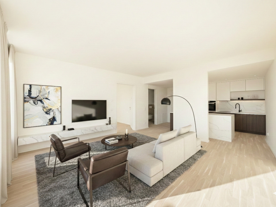 Einrichtungsbeispiel Wohn- und Küchenbereich