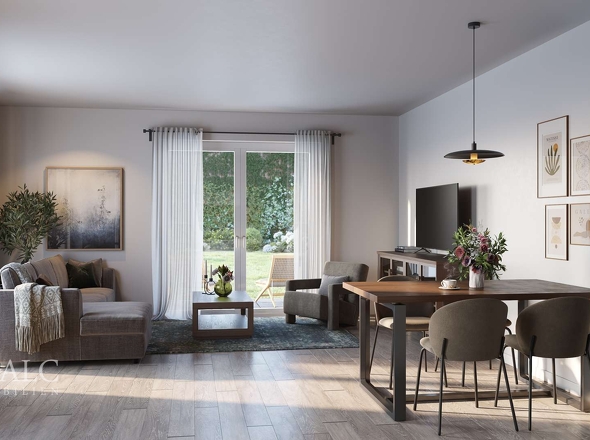 Einrichtungsbeispiel Wohnen