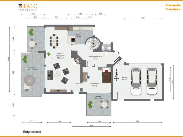 Alternativ Grundriss Erdgeschoss