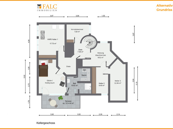 Alternativ Grundriss Kellergeschoss