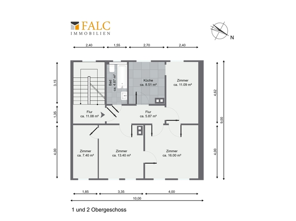 1. und 2. Obergeschoss