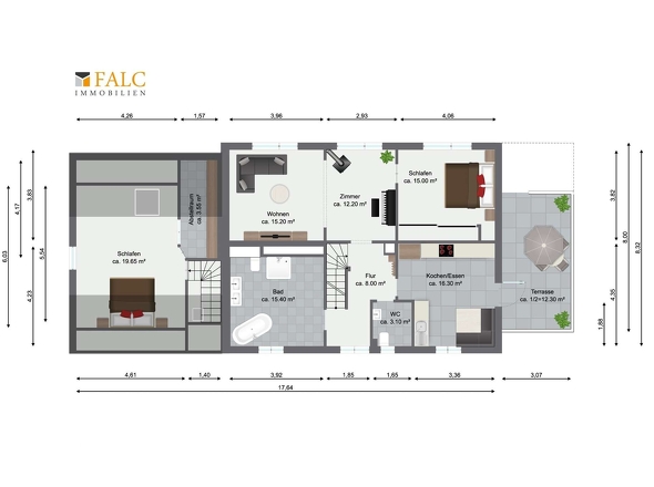 Grundriss Obergeschoss