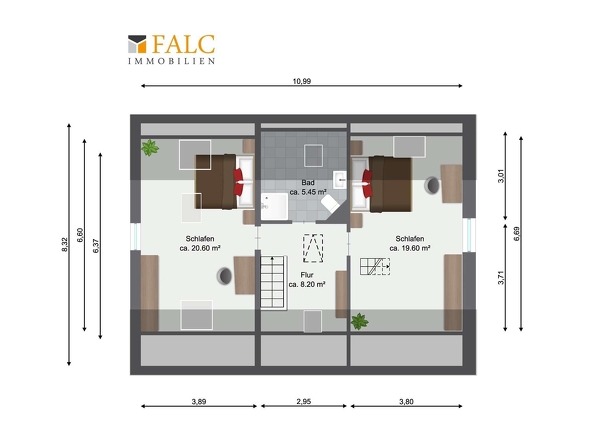 Grundriss Dachgeschoss