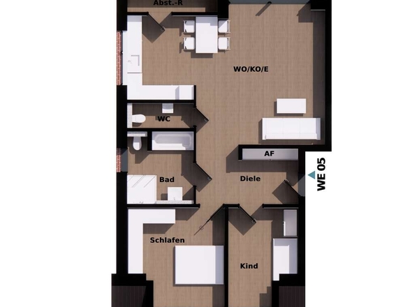 Obergeschoss links Wohnung 5