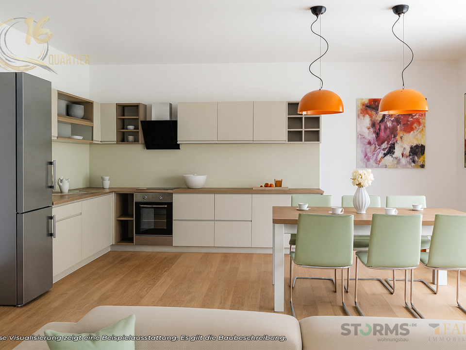 Küche und Esszimmer