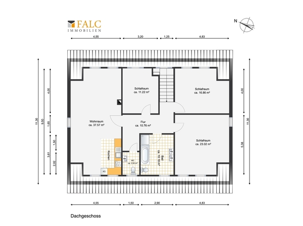Grundriss Dachgeschoss
