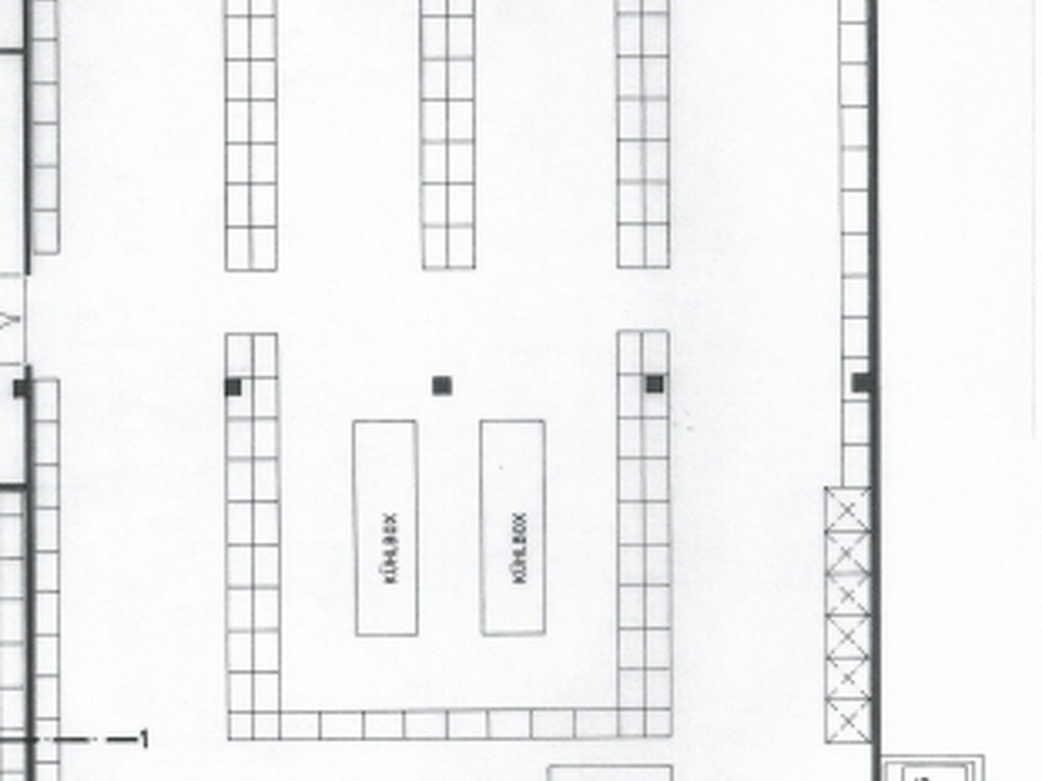 Grundriss Penny Verkaufsraum