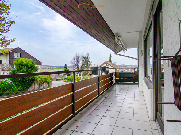 Weitläufiger Balkon