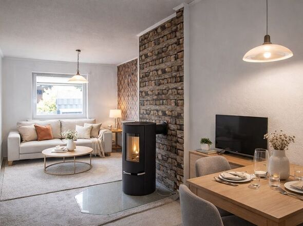 Wohnzimmer- virtuelles Homestaging