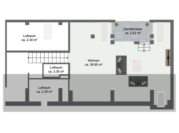 Grundriss obere Ebene