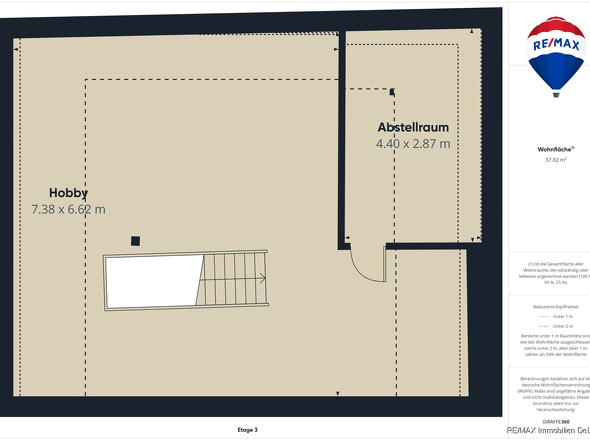 REMAX Immobilien DeLux Einfamilienhaus  Bebelsheim Grundrisse DG Mark Borowicz