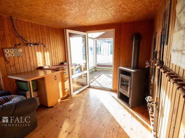 Gartenhaus mit kamin