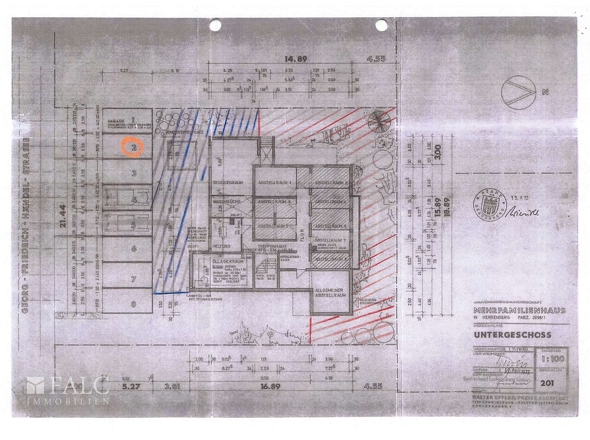 Plan Flächennutzung, Garagen +UG 