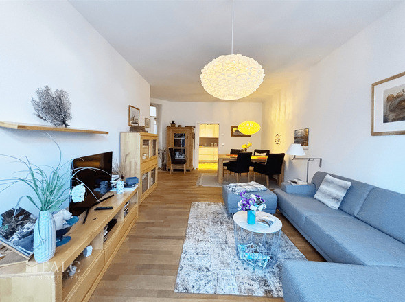 Wohnzimmer Blick zur Küche